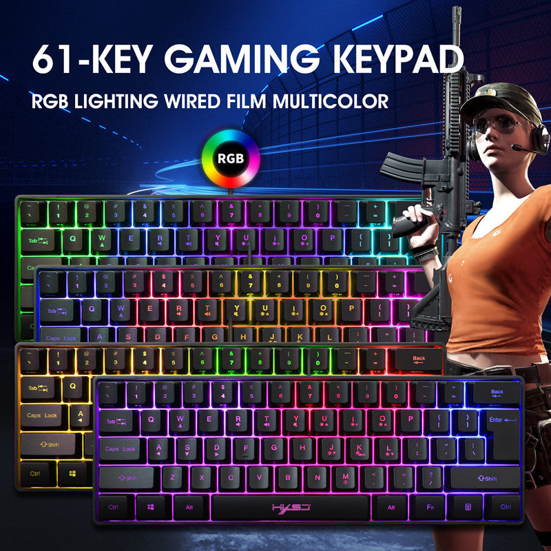 61-key Gaming Mini Keyboard