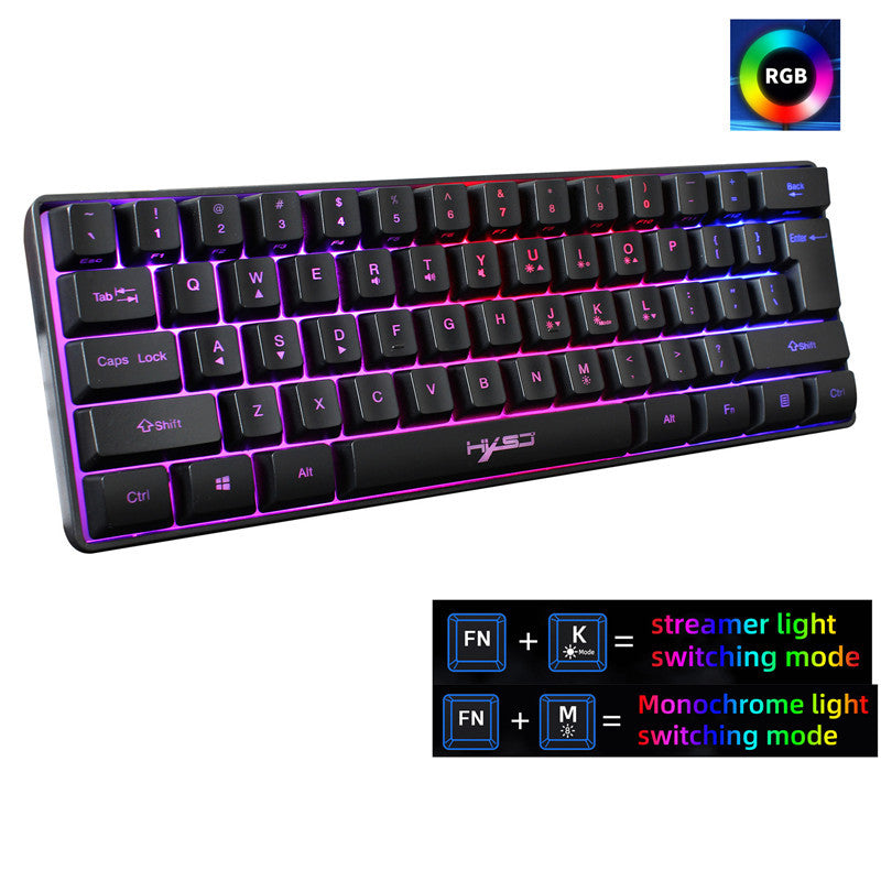 61-key Gaming Mini Keyboard